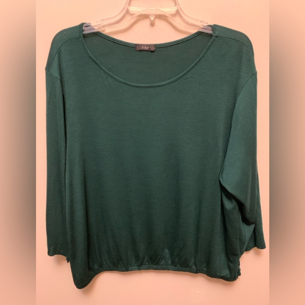 K & C Dark Green Top
